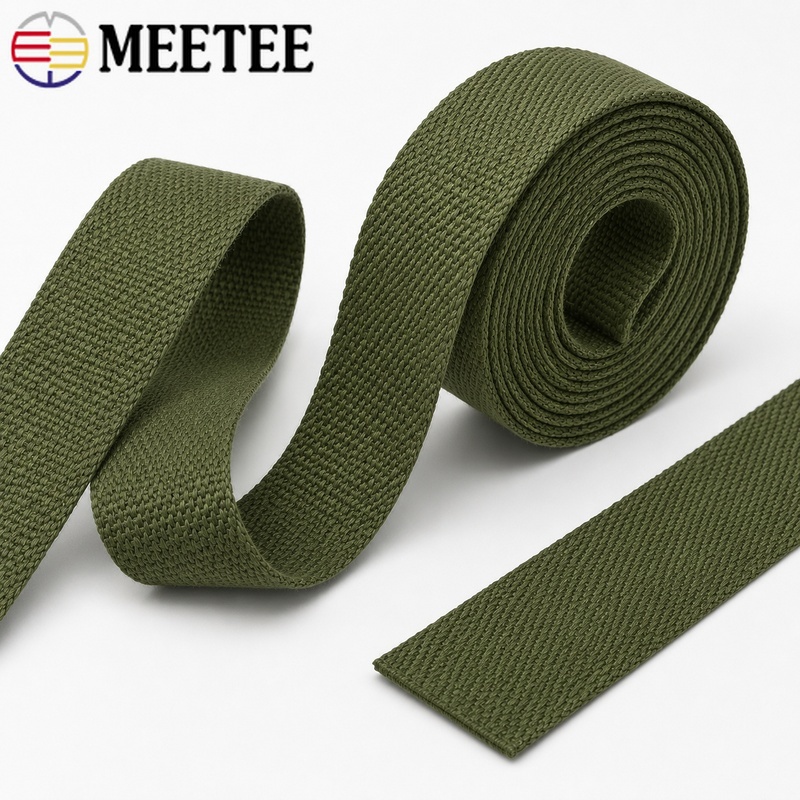 Binding Tape Bias - Cinta de Lona de Algodón Verde