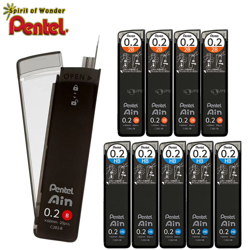 Pentel Pen Energel - 3 Cajas de Minas Pentel C282
