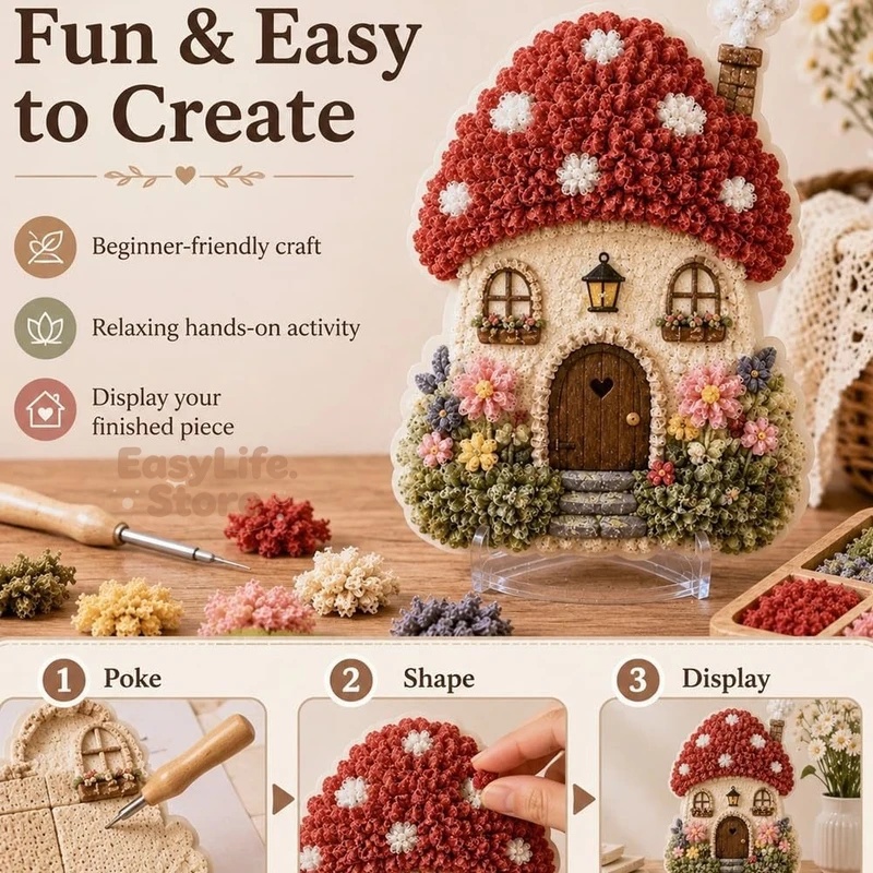 Kit de Arte 3D de Tela Poke Ar - Textiles Sewing Techniques reseña y precio