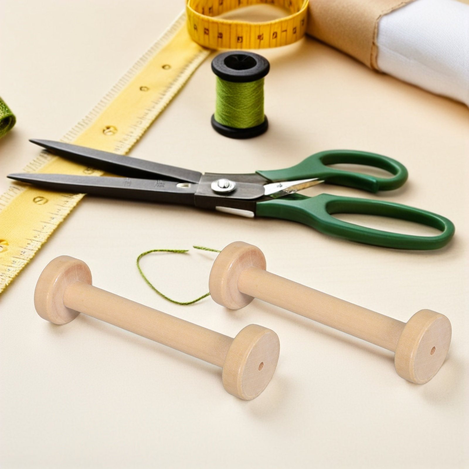 5 Bobinas de Madera Naturales  - Sewing In Textile reseña y precio