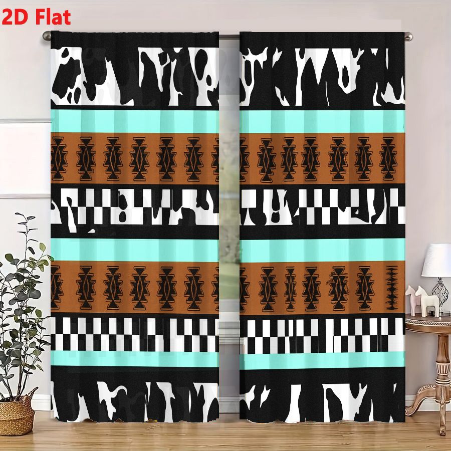 2 Cortinas con Patrón Tribal A - Century Textile & Sewing Supply Hours reseña y precio