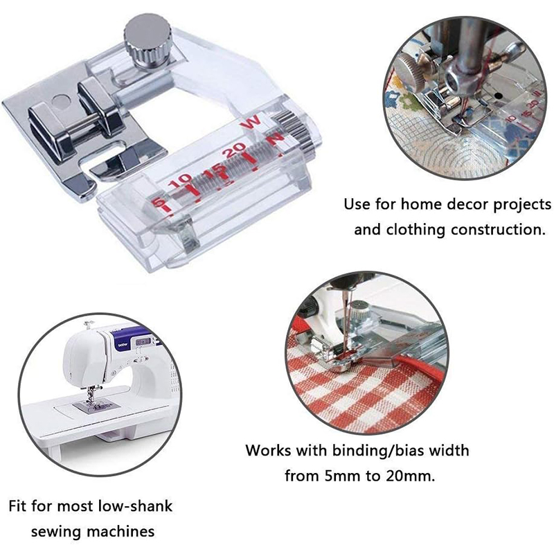 Pie prensatelas ajustable para - Binding Tape Bias reseña y precio