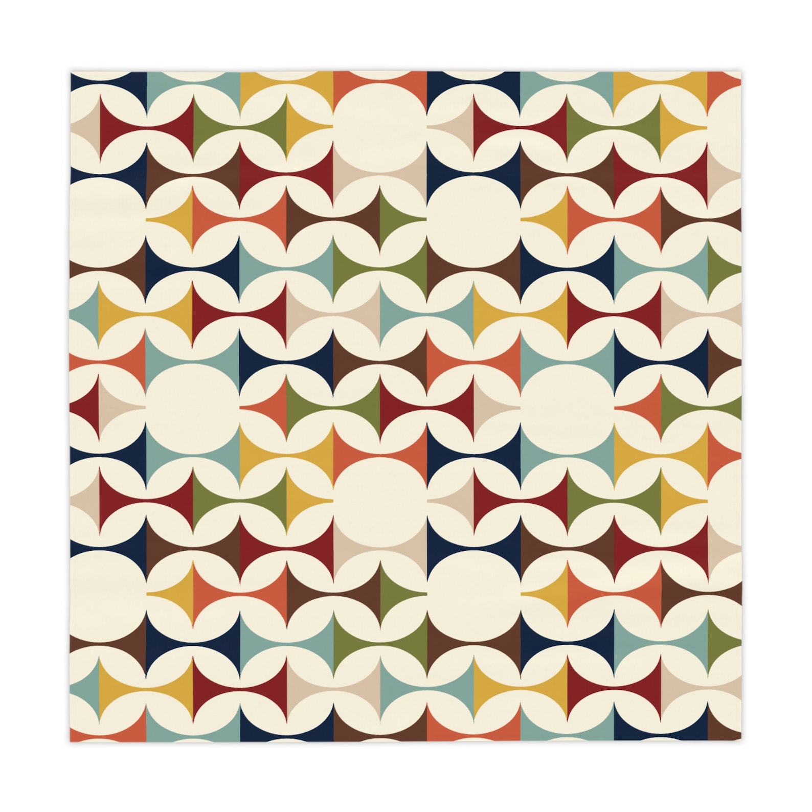 Mantel Cuadrado Geométrico Ret - Century Textile & Sewing Supply Hours reseña y precio