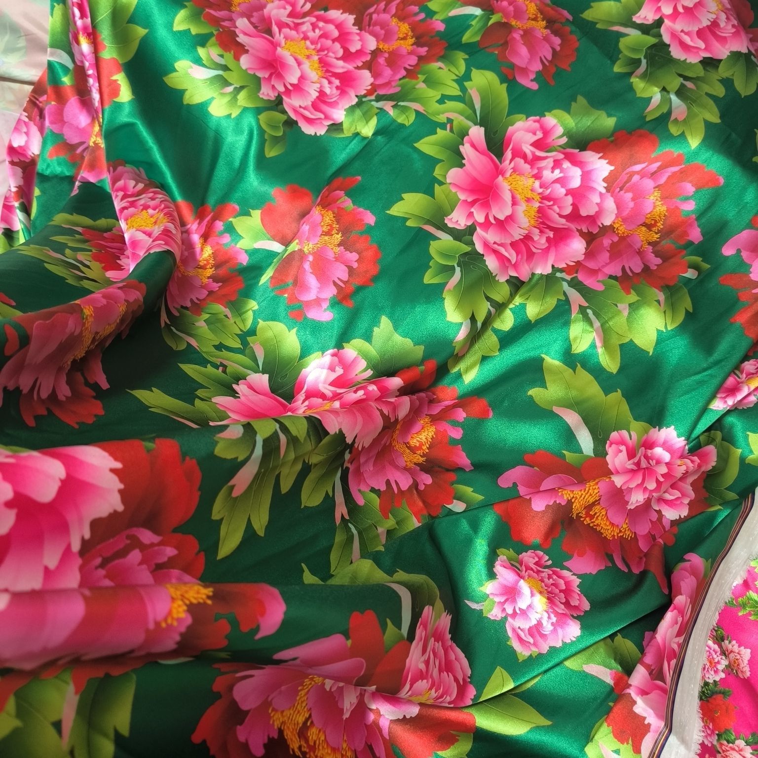 Tela satinada de acetato con e - Sewing In Textile reseña y precio